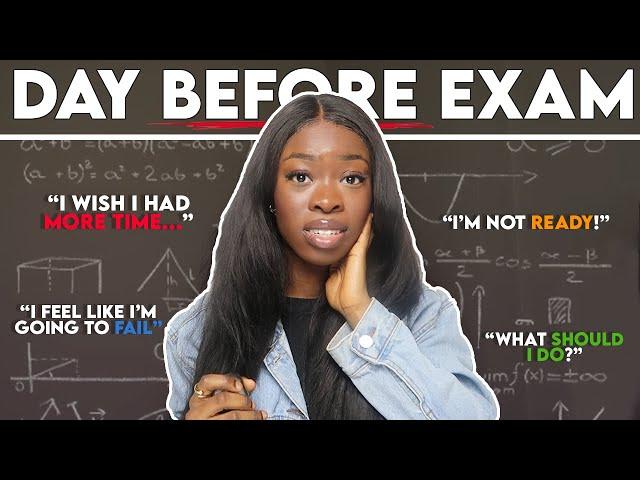 DAY BEFORE GCSE / A LEVEL EXAM | What should I do? | LAST MIN Study Tips & EFFECTIVE CRAMMING