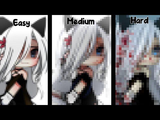 My edit level  Easy, medium, Hard  •// Gacha Life //• ️ blood warning ️