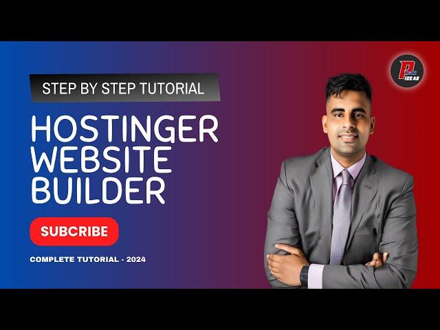 Hostinger Website Builder Tutorial 2024