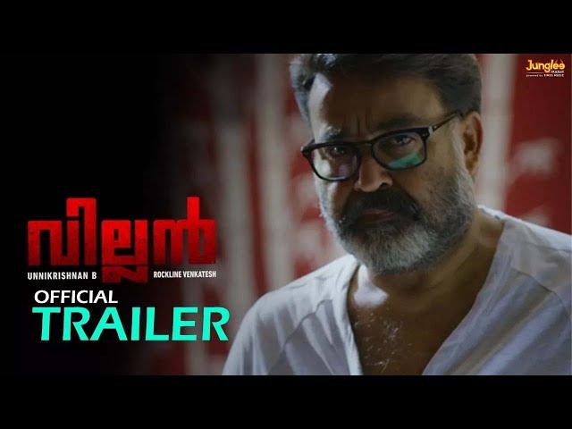 Villain Movie Official 4K Trailer | Mohanlal | Manju Warrier | Raashi | Vishal | Hansika | Srikanth