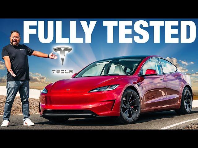 TESTED: Tesla Model 3 Performance | 0-60, Quarter Mile, Skidpad, Range & More