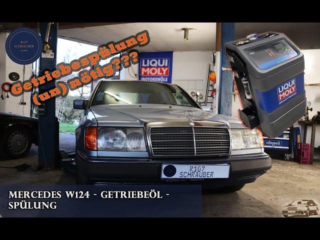 Getriebeölspülung beim Mercedes Benz W124 300E Oldtimer