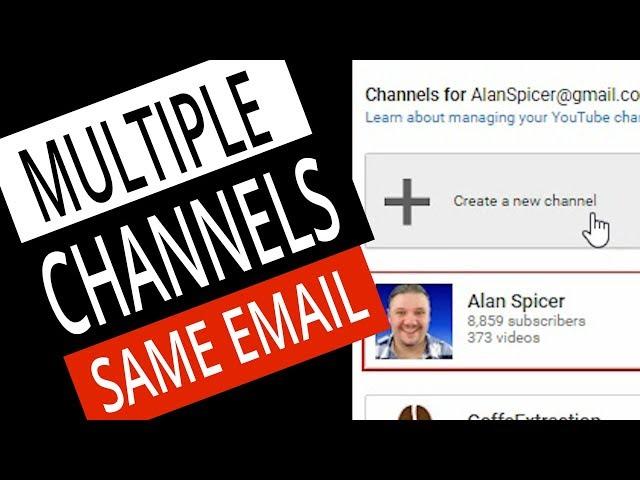 How To Make A SECOND YouTube Channel with the SAME EMAIL