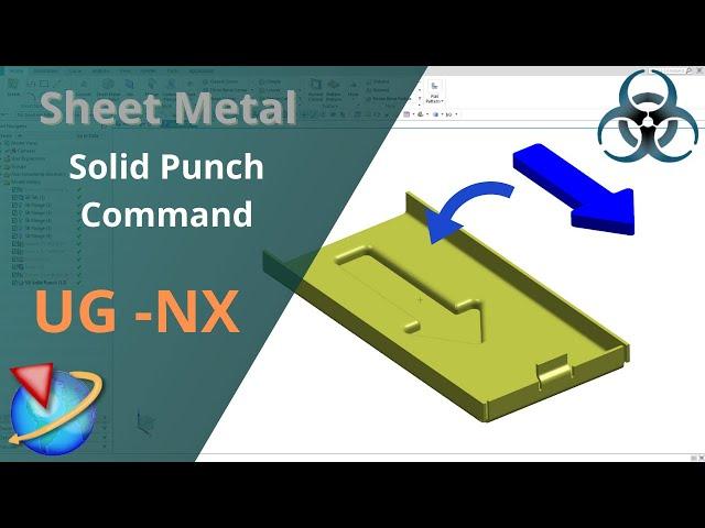 Siemens Unigraphics NX-Sheet Metal || How to make Solid Punch