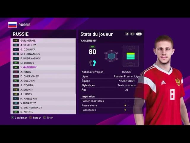 PES 2020  Russia    Player Face Scans after Data Pack 1 0 Update