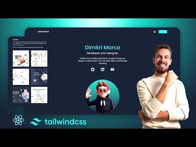 Build a React Portfolio Website With Tailwind Tutorial