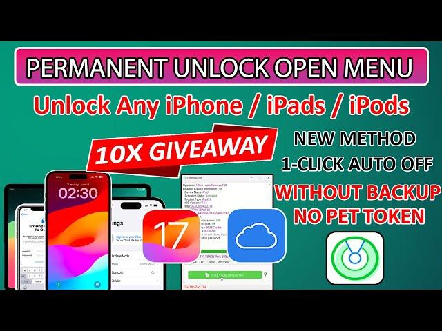  New Unlock iCloud Any iPhone/iPad Open Menu Without Backup iOS 17 Solution iPhone Forget Password