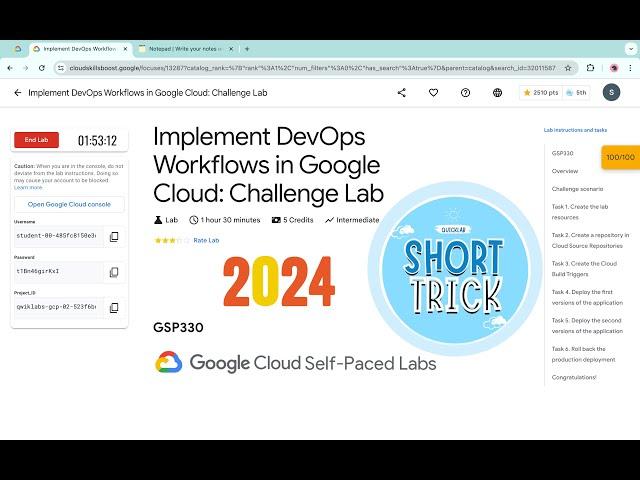 Implement DevOps Workflows in Google Cloud: Challenge Lab  #qwiklabs || #GSP330 [With Explanation️]