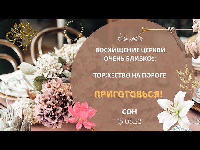 ‼️Сон 15.06.22 Восхищение Церкви ОЧЕНЬ БЛИЗКО‼️Торжество на пороге. Венцы и белая лилия 