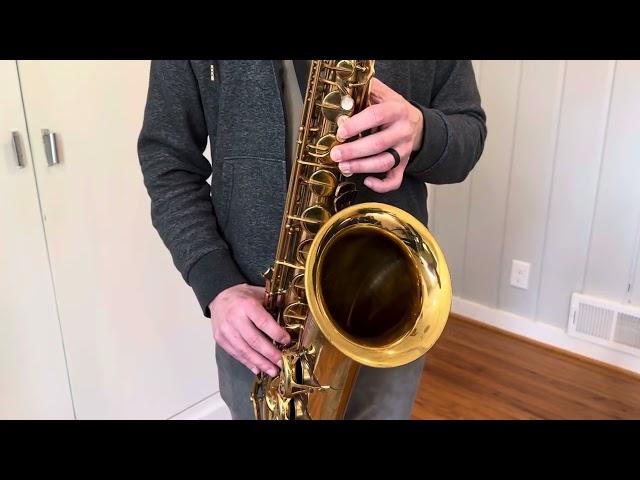 1955 SML Rev D Tenor Saxophone Demo, www.dcsax.com