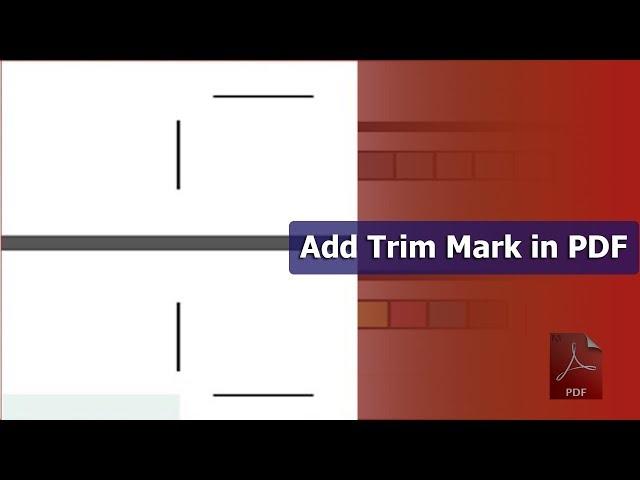 How to Add Trim Mark in PDF Document by using adobe acrobat pro