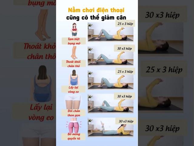 Nằm chơi điện thoại cũng có thể giảm cân