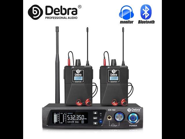 D Debra Audio PRO ER-102 UHF Dual Channel Wireless in Ear Monitor System