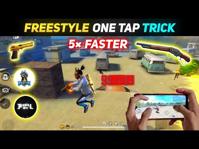 Freestyle One Tap 5× Faster Headshot Trick || Freestyle Trick Free Fire #1