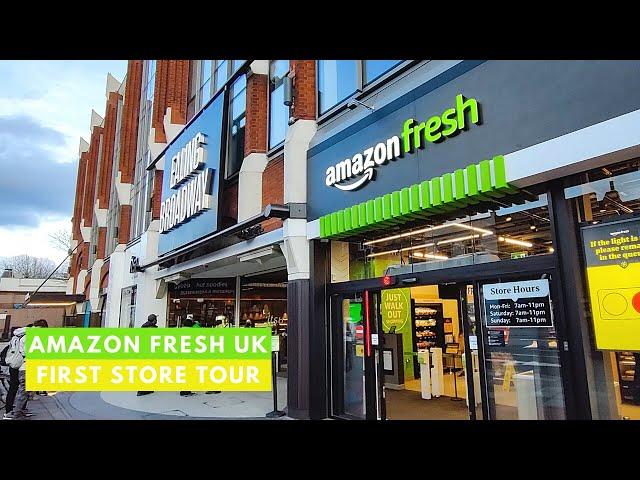 I WALKED OUT WITHOUT PAYING | Amazon Fresh UK Tour | JUST KASH