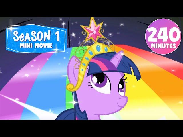 SEASON 1 MINI MOVIE  4 HOURS | My Little Pony: Friendship is Magic | Mega Compilation 