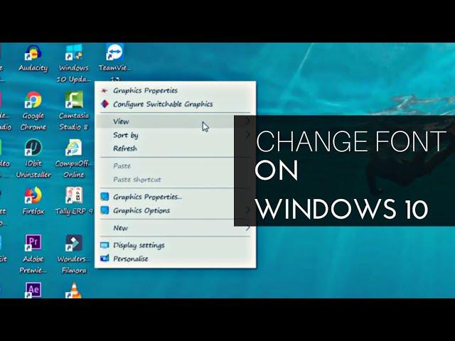 How to change the default Windows 10 system font | 2023