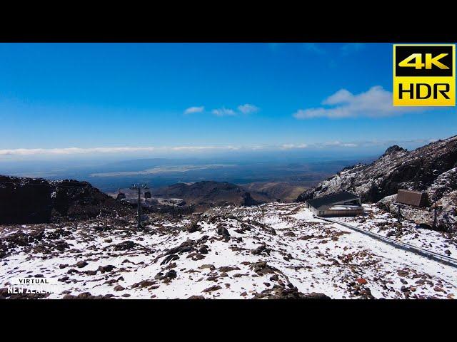 【4K HDR】Mount Ruapehu Tour  New Zealand!