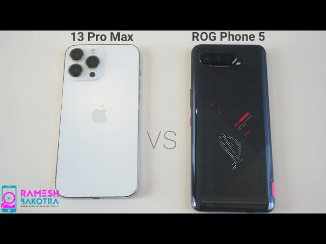 Apple iPhone 13 Pro Max vs ROG Phone 5 Speed Test and Camera Comparison