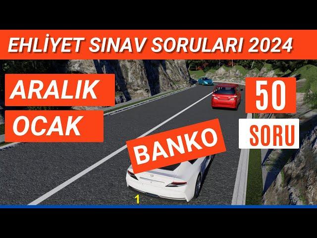 Ehliyet Sınav Soruları 2024 | Aralık, Ocak Çıkmış Ehliyet Sorularını Çöz