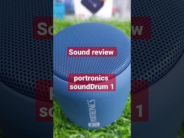 portronics soundDrum 1 Bluetooth speaker 10W sound review  1100/- around #shorts