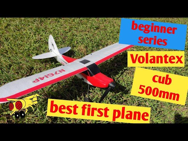 Best RC Beginner Plane Volantex Sport Cub 500 761-4 500mm RTF RC Trainer  6-Axis Gyro