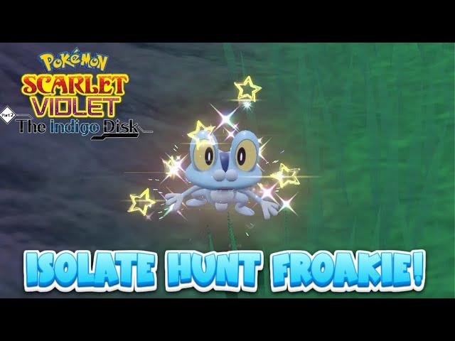 How To EASILY Shiny Hunt Froakie In Pokemon Scarlet and Violet the Indigo Disk!