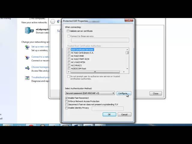 Connecting your Windows 7 Computer to the Wi-fi Network.