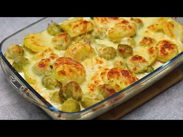 The Brussels sprouts casserole is so delicious that I make it every day! Brussels sprouts gratin