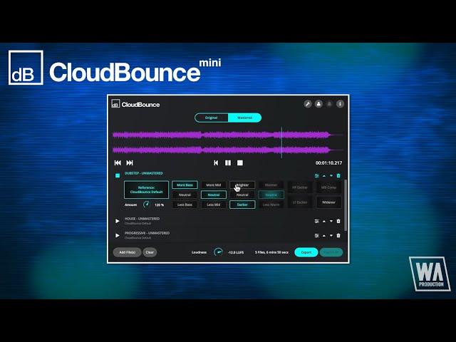 CloudBounce Mini - Instant Track Mastering On Your Desktop