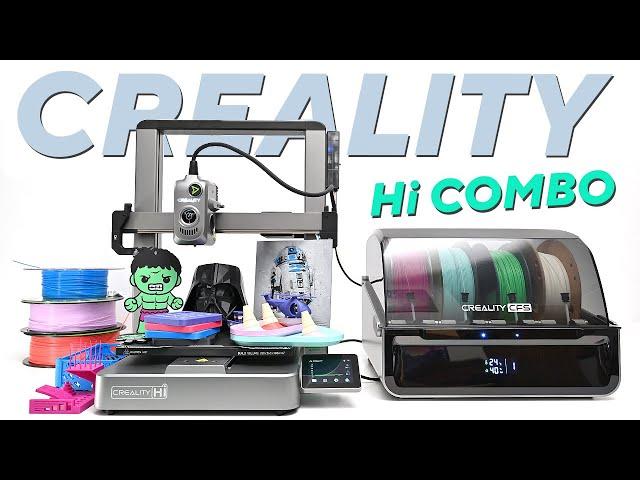 Multi Color Creality Hi Combo - Unboxing Assembly and First Tests