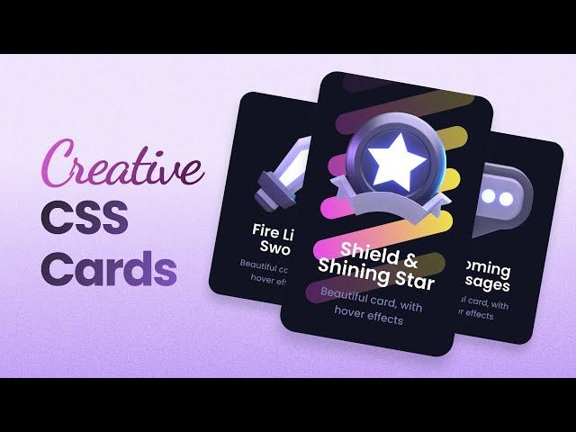 ⭐ CSS Card Hover Effects | HTML & CSS