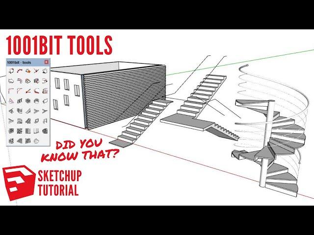 How to use 1001bit tools sketchup tutorial