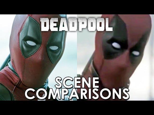 Deadpool (2016) and leaked footage - scene comparisons