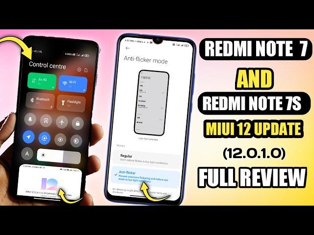 Redmi Note 7 and 7s MIUI 12.0.1.0 New Update Full Review | Redmi Note 7S MIUI 12 Update