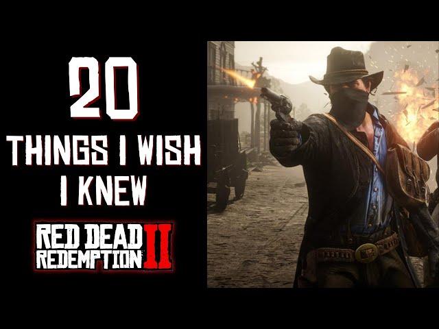 20 THINGS I WISH I KNEW / RED DEAD REDEMPTION 2  - (FACTS WITH FILBEE - #2)