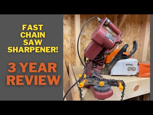 How to use Harbor Freight's Chicago Electric Chainsaw Sharpener and Review