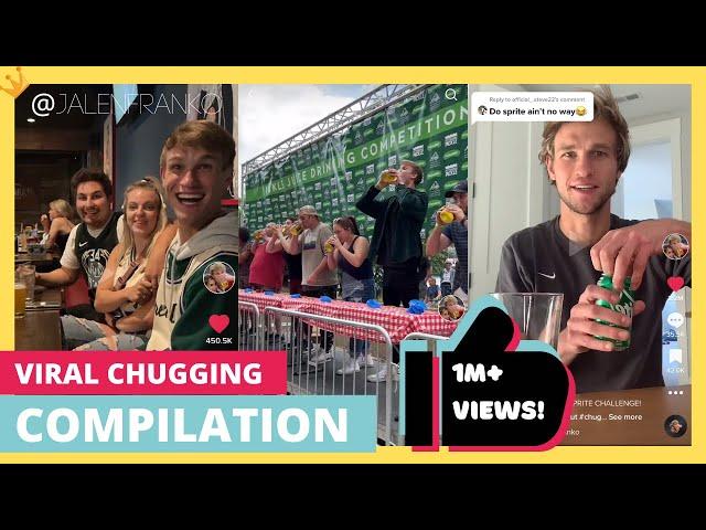 Compilation of Viral Chugging Videos on TikTok | Jalen Franko, the Fastest Chugger on TikTok!