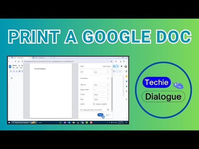 How to Print a Google Doc