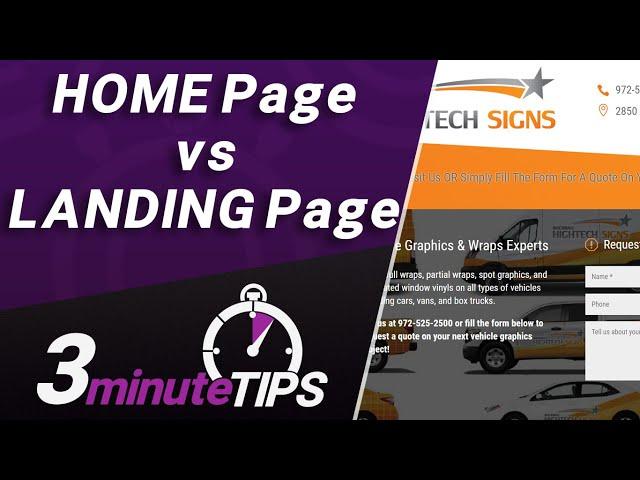 Home Page vs Landing Page - What's the Difference?