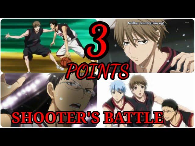 KUROKO NO BASKET | Three-Points Shooter's Battle | Sakurai VS Hyuga Funny Scene