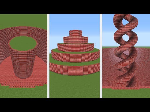 10 minecraft tnt experiments in one video