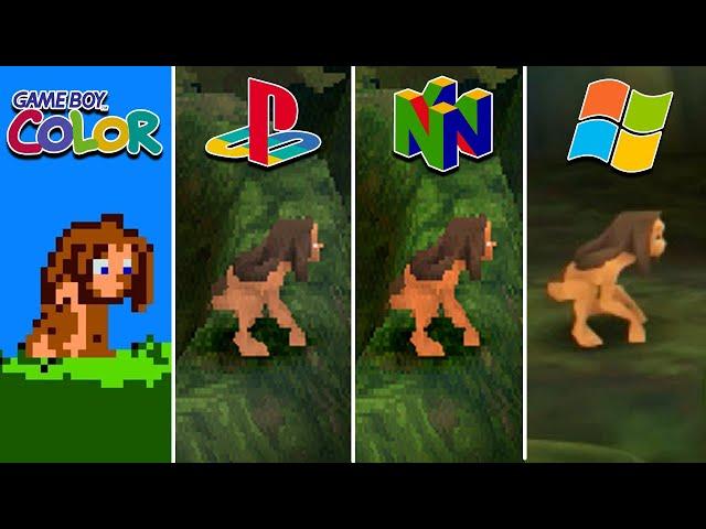 Disney's Tarzan (1999) GBC vs PS1 vs Nintendo64 vs PC ( Which One is Better? )