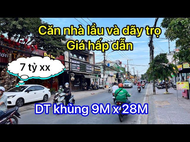 CẦN BÁN CĂN NHÀ LẦU VÀ DÃY TRỌ THU NHẬP ỔN ĐỊNH DIỆN TÍCH KHỦNG 9M x 28M giá CỰC YÊU THƯƠNG