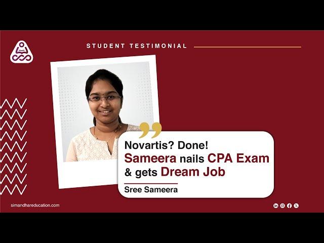 How Samira got 12 lakhs job with CPA