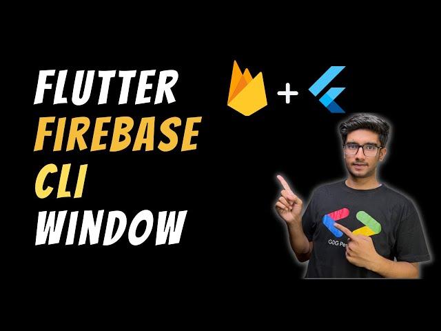 How to connect Setup Flutter Firebase CLI on Window || Flutter Firebase CLI tutorials in Hindi