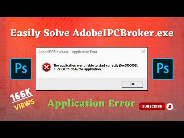 Easily Solve AdobeIPCBroker.exe Application Error | YASIN ALI  | YS TACTICS