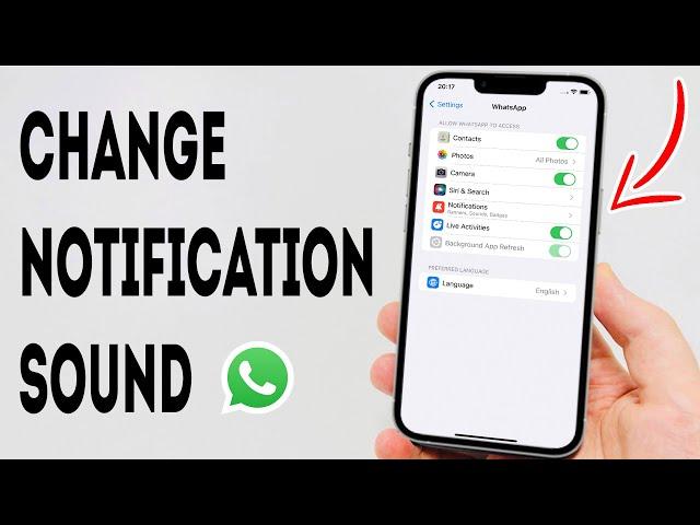 How To Change iPhone WhatsApp Notification Sound - Full Guide