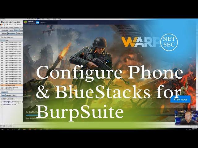 Configure Cell Phone and Android Emulator BlueStacks to Work with BurpSuite