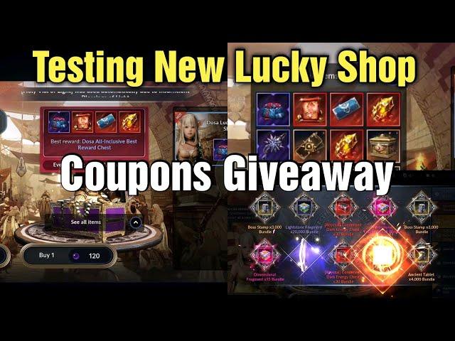 Black Desert Mobile Testing New Lucky Shop & Coupon Giveaway